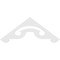 Ekena Millwork Pitch Northwest Architectural Grade PVC Gable Pediment, 60"W x 22 1/2"H x 1"P (9/12) GPP060X023X100NOR - alternate 4